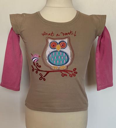 Tričko so sovičkou, next,104