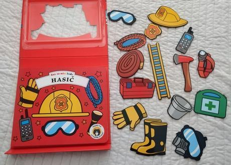 Kniha s puzzle raz zo mňa bude hasič,