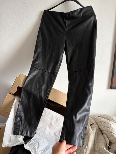 Mango kozenkove leginy nohavice  slim strih l, mango,l