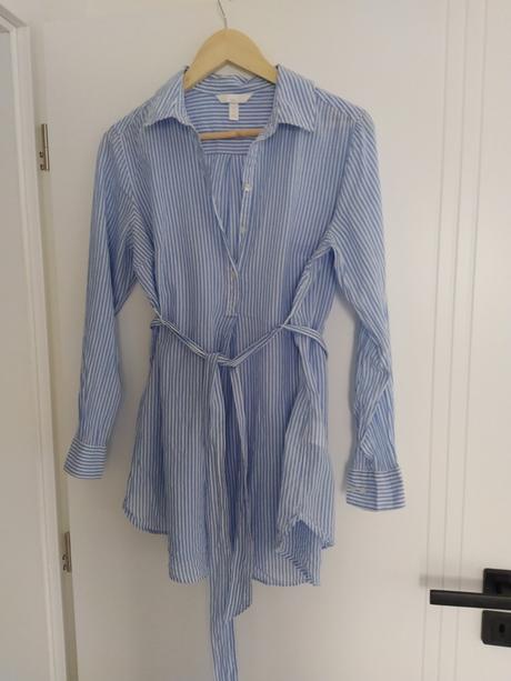 Paskovana dlhšia blúzka alebo šatky., h&m,m