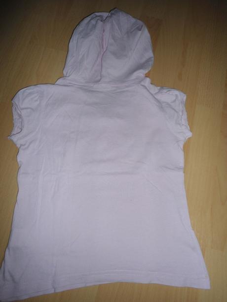 Ruzove tricko s kapucnou, 128