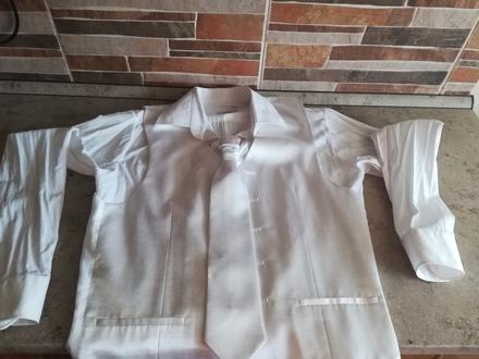 Svadobná košeľa, kravata a vesta, 40