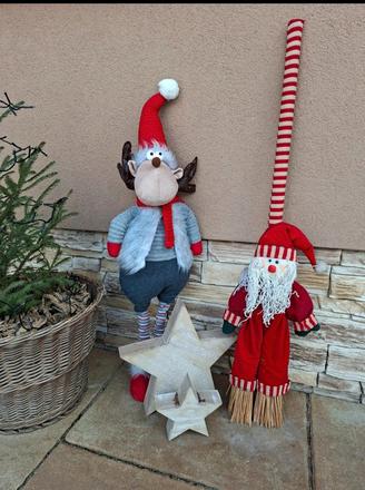 Okrasná vianočna metla k vchodovych dveram a, 