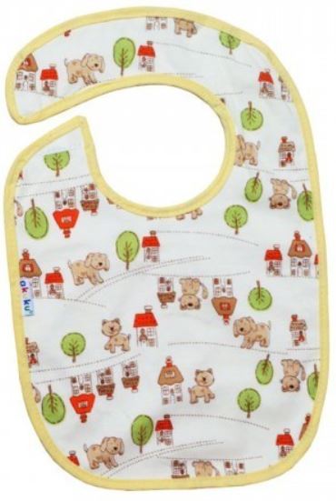 Akuku stredný froté podbradník 22,5x19,5cm, akuku