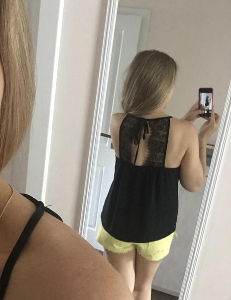 Top s čipkou, review,s