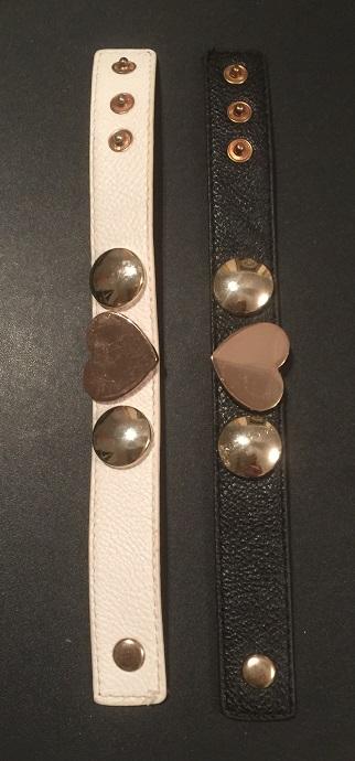 2 ks náramkov so srdiečkami, 