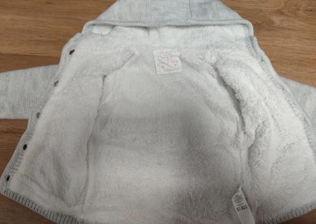 Hruby zatepleny sveter 12-18, f&f,86