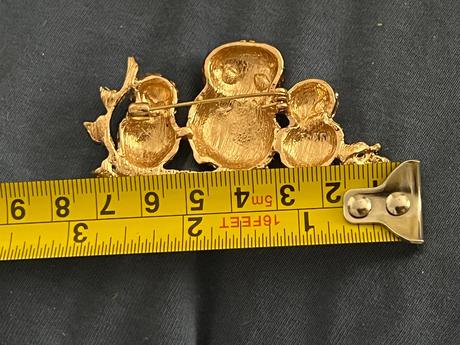 Krasna velka brosna sova sovy cca 7 cm, 
