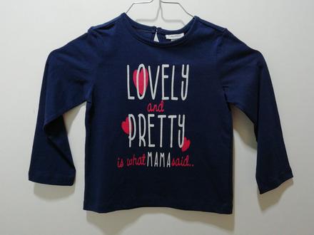 Modré bavlnené tričko lovely, ovs,92
