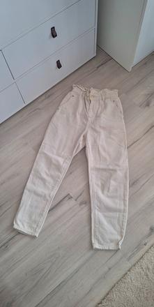 Paperbag džinsy, zara,34