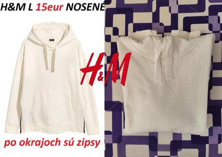 Mikina hm svetlobéžová, h&m,l
