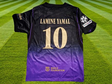 Yamal fc barcelona 26/27 black-gold liga majstrov, nike,110 - 164