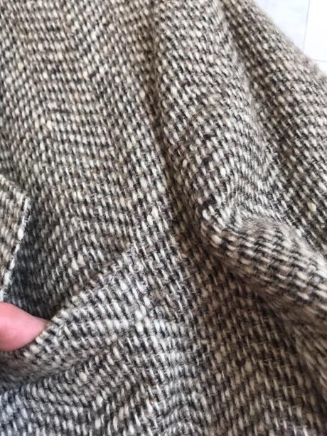 Tvídové vlnené sako, xl