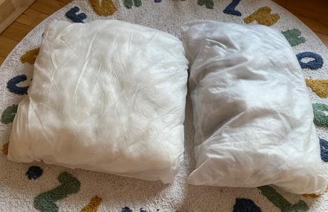 2 vankúšové výplne, 2 obliečky, 