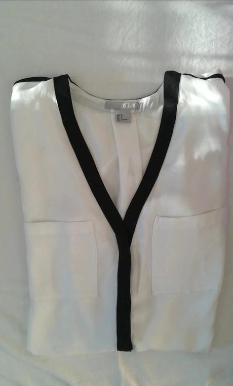 Biela bluzka, h&m,36