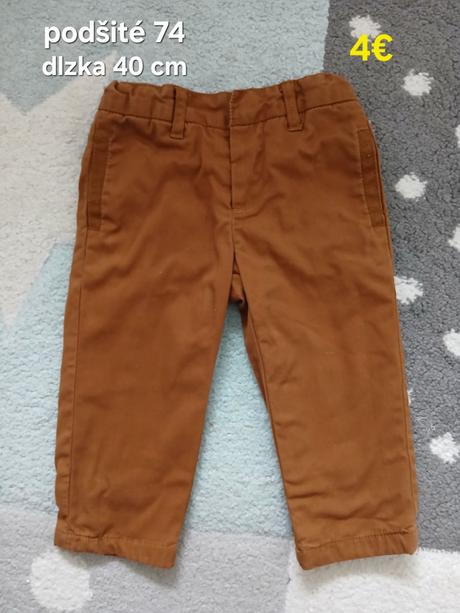 Zateplene nohavice 74, bout'chout,74