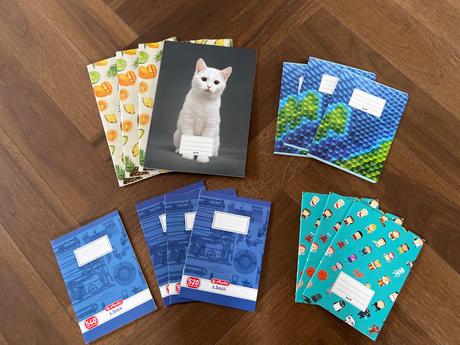 Sada čistých zošitov a4 a a5,