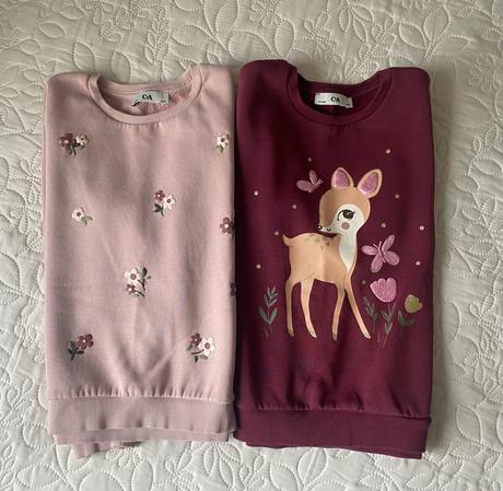 Mikina 2x top stav, c&a,134
