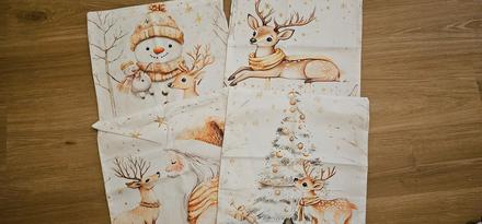 Vianočné obliečky 4ks,