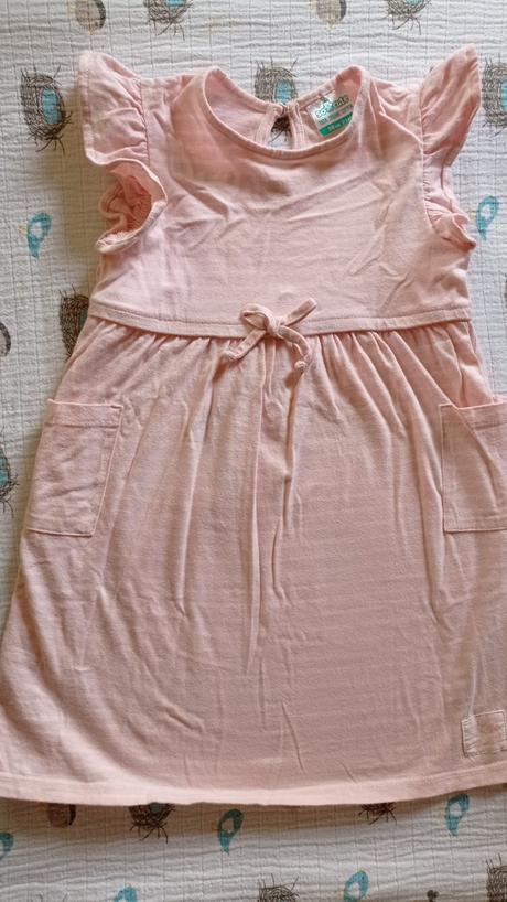 Saty s mašličkou a vreckami, pasikove, pepco,98