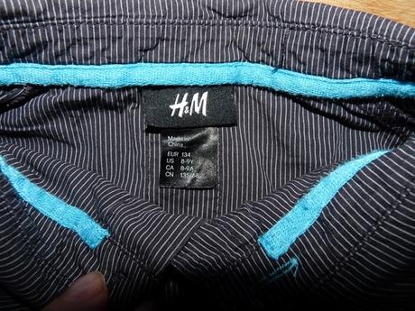 Jemné sivé pásiky, h&m,134