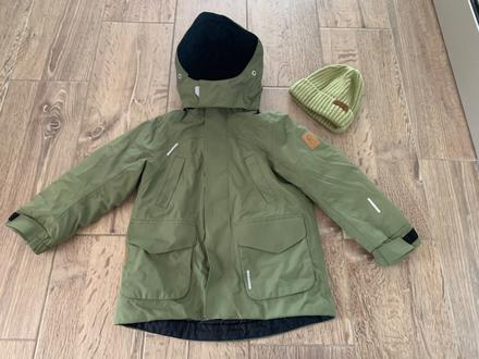 Reima veľmi teplá perová bunda, parka a čiapka 104, reima,104