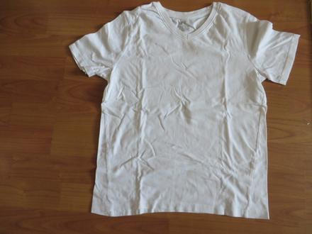 Biele tričko krátky rukáv - veľ. 146/152 - hm, h&m,146