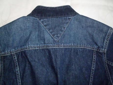 Riflová bunda m-l, tommy hilfiger,m