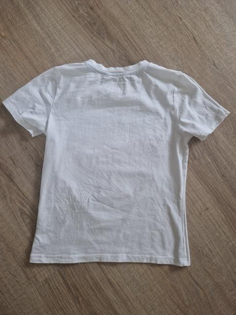 Tričko dinosaurus s meniacim flitrami 122/128, h&m,128