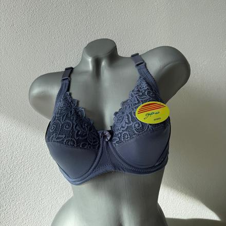 Jemne vystužená podprsenka s kosticami 8124 modrá, 90d