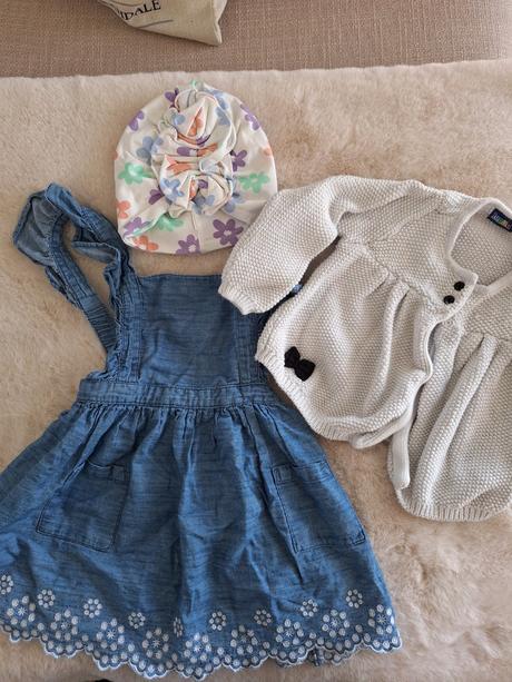 Sukňa,svetrik a turban, primark,80