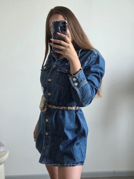 Zara rifľové šaty, zara,xl
