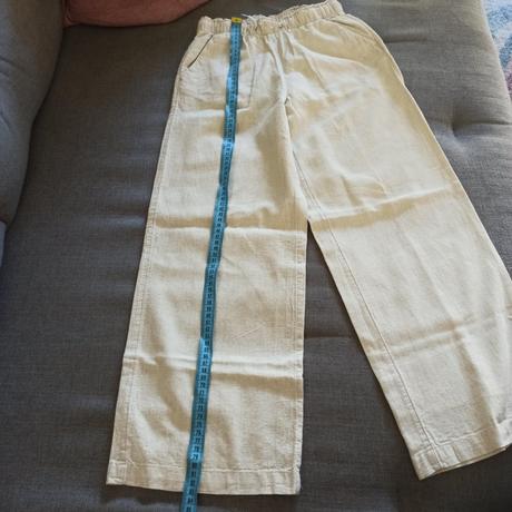 Nohavice z ľanovej zmesi, h&m,140