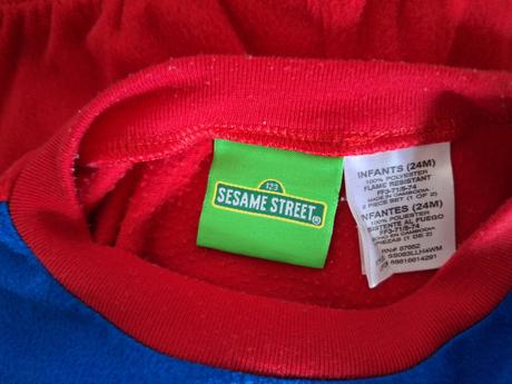 Flísové pyžamo elmo, 92