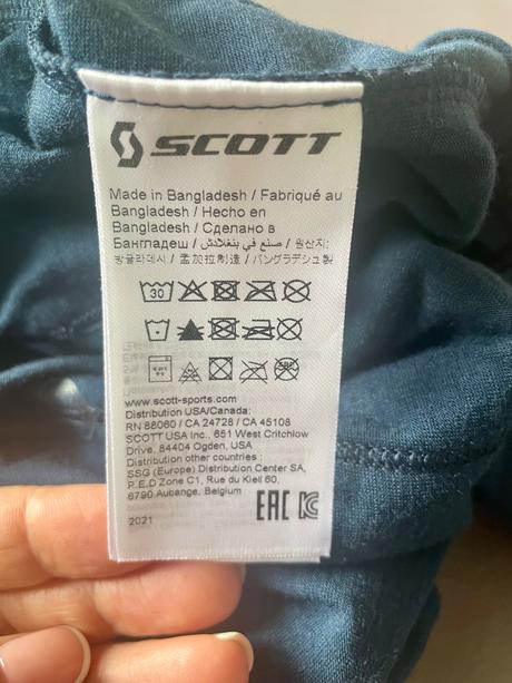 Scott merino cyklistické tričko m/l, scott,l