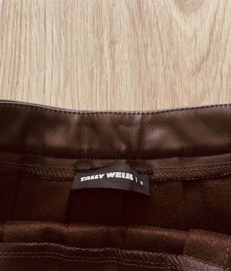 Štýlová koženková plisovaná sukňa tally weijl, tally weijl,s