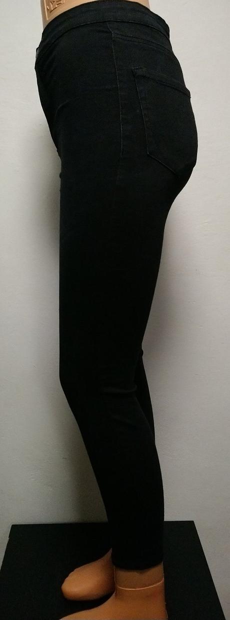 Dámske čierne elastické nohavice, denim, denim,xs