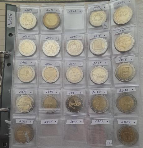 Malta - unc pamätné mince,