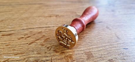 Kovové pečatidlo - pečať - wedding - s drevenou rú,