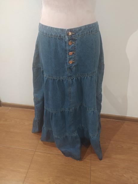 Dlhá riflová sukňa, mohito,l