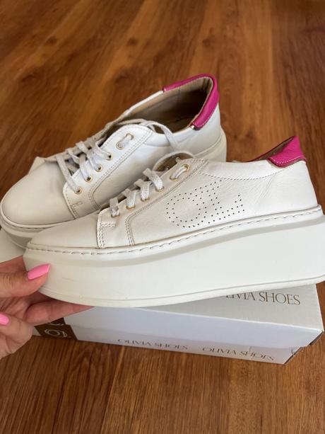 Kožené tenisky olivia shoes, 37