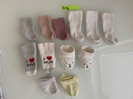 Ponožky 0-6 mesačne, 62