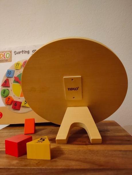 Hodiny drevené hracie a edukačné, 