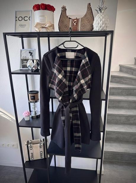 Kabátik s káro podšívkou, gate,xs