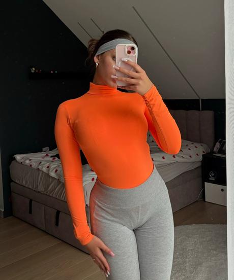 Neonove oranžove body, m