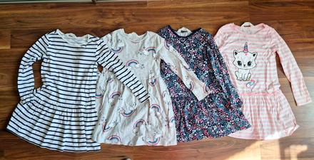 4x šaty, h&m,116