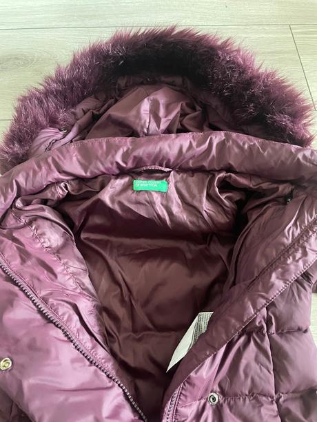 Paperová predĺžená bunda/kabátik, benetton,128