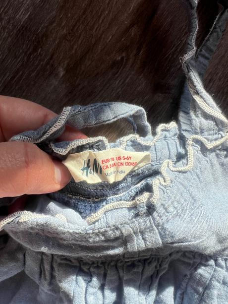 Šaty letné 3 ks, h&m,122