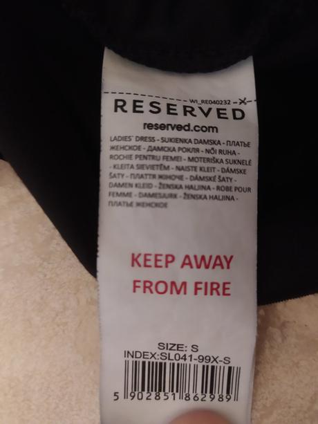 Šaty čierne krátke reserved, reserved,s