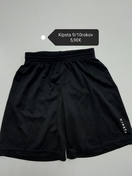 Čierne športové kraťasy, kipsta,140